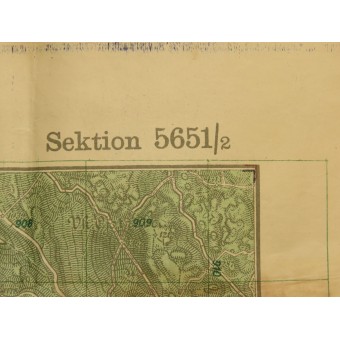 Panovec -kartta HQ -merkinnöillä K.U.K. Espenlaub militaria